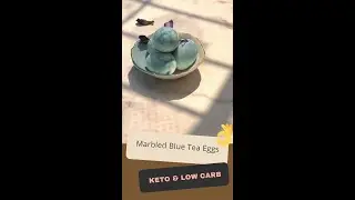 Blue Tea Cracked Easter Eggs |Marbled Eggs #shorts| Keto & Low carb