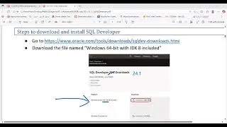 How to download and install Oracle Database XE, Oracle SQL Developer