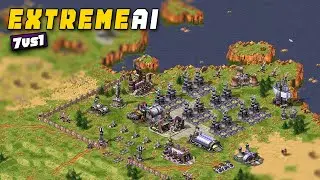 Can Harriers DESTROY 7 Extreme Ai in Red Alert 2?