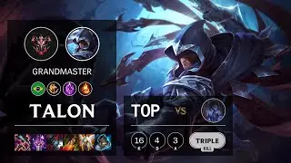 Talon Top vs Sylas - BR Grandmaster Patch 11.17