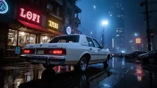 1980s Rainy City Lofi | Grand Piano, Electric Guitar & Rain Ambience
