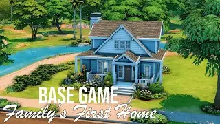 [ Base Game Family's First Home ] Sims 4 Speed Build