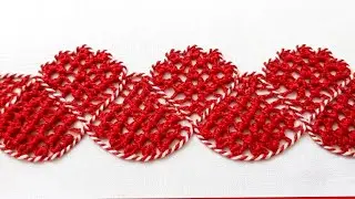 Hand embroidery new macrame Romanian stitch variation | Amazing needle work | modern hand embroidery