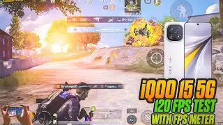 IQOO 15 5G BGMI TEST with Fps Meter🔥Bgmi 4.2 update 💥  smooth 120 fps Gameplay💥 price Under 55k
