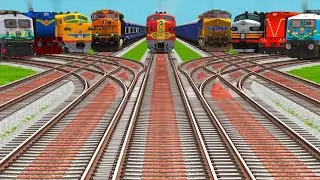 All Real Indian Trains At Curve Higher Graphics Railroad Junctions | train Videos #trainvideo 