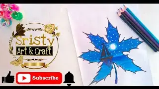 Beautiful Double Exposure Drawing for beginners with water colour pencils step by step