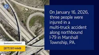 3 Injured in Multi-Truck Accident on I-79 in Marshall Township, PA
