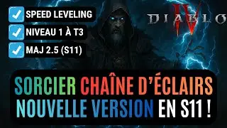The Chain Lightning Sorcerer Build for Speed ​​Leveling in Season 11 of Diablo IV!