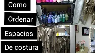 cómo organizar espacios pequeños de costura.