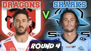St George Illawarra Dragons vs Cronulla Sharks | NRL ROUND 4 | Live Stream Commentary