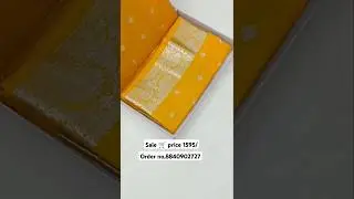 Top sarees) yellow pure Georgette saree with price 💝 Banarasi zari resham #available #saree