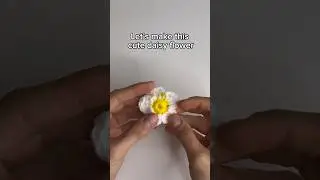 Crochet Daisy Flower Tutorial (Short Version) #daisy #crochet #tutorial