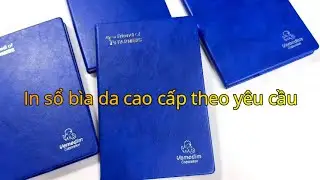 In Sổ B&igrave;a Da, In Logo L&ecirc;n Sổ Da, Qu&agrave; Tặng Sổ Da Thiết Kế