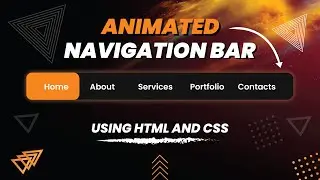 Creating Animated Navigation Bar in HTML and CSS | Menu Hover Animation Effects