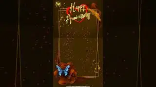 Black screen wading anniversary template video #shorts || Happy Anniversary effect video #hindi