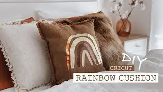 Cricut Maker | Rainbow Cushion DIY Iron-on Vinyl