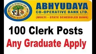 Abhyudaya Co operative Bank Recruitment 2019 | Apply Online 100 Clerk Job Vacancies