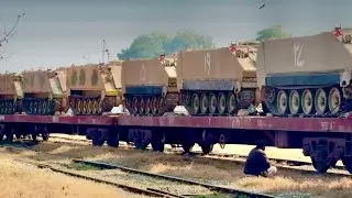 GEU20 American Crossing HBU20 Japanese|Proudfull PakistanArmy special train leaving from huge curve 