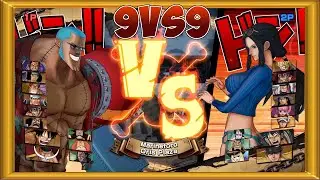 One Piece Burning Blood | 2 Players Gameplay - 9 VS 9 | ALL RANDOM #171