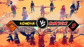 KONOHA TEAM VS AKATSUKI TEAM [ TOTALLY ACCURATE BATTLE SIMULATOR ]