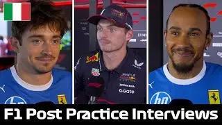 F1 Post Free Practice Drivers Interviews | Italian GP 2025