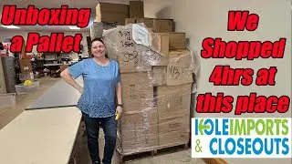 Unboxing Kole Imports and Closeouts. We shopped for 4 hours at this store! Check out all the goodies