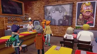 Pokemon Sword Part 17 / Steak Restaurant / Rotom Bike Water Mode / Find your way into Spikemuth