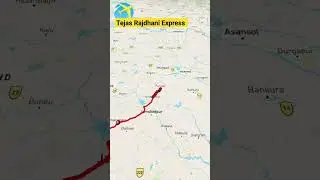 Tejas Rajdhani Express | Bhubaneswar To New Delhi Train Route #shorts #rajdhaniexpress #tejasexpress