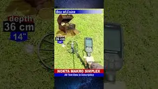 Nokta Makro Simplex Metal Detector real Test with Box of Coins #short #metaldetector #noktasimplex