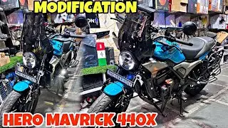 HERO MAVRICK 440X ko pura hi badal dia | Tagdi Modification | Touring Ready | Saddle Stay |