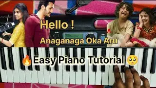 Hello Violin Music - Anaganaga Oka Aru 🥺 || Piano Tutorial 