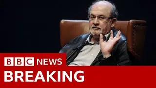 Novelist Salman Rushdie stabbed on stage - BBC News