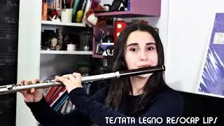 TESTATA LEGNO CON LIPS, CAPRICCIO DI PAGANINI, HEAD WOOD LIPS. CLASSI FLUTE , MUSIC CLASSIC