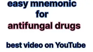 Antifungal Drugs Mnemonic 🔥 | NEVER Forget Classes in 2 Minutes | Nursing & Medical easy exam trick