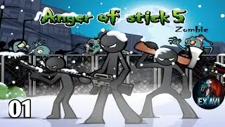 ANGER OF STICK 5 /ZOMBIE |Mobile game play🎮🇱🇰