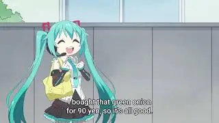 Miku gets her green onion stolen