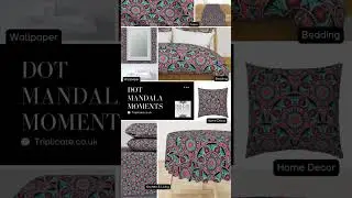 Vivid Pink Sunset on Sea Dot Mandala Scallop