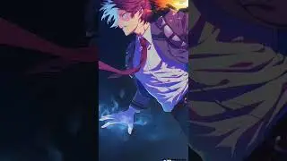 colouring todoroki 🤍❤ #todoroki #art #myheroacademia