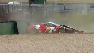 Ferrari Challenge EU CS 2025 | Brno Qualifying | Gideon Big Crash