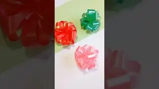 How to make puff bow with ribbon for gift wrapping || Gift wrap bow tutorial || #shorts