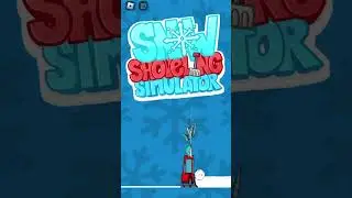 Playing snow shoveling simulator until I get cold #roblox #funny #shorts
