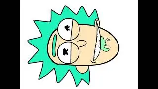 Drawing Rick Sanchez Timelapse