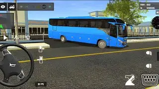 2025 Indonesian Bus Simulator Full Traffic Driving Hill road Offload New Bus Gameplay Video Part 108