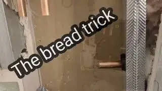 The bread trick when soldering copper pipe