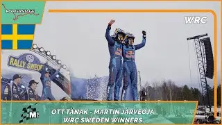 OTT TÄNAK- MARTIN JÄRVEOJA WRC RALLY SWEDEN 2023 WINNERS PODIUM CELEBRATION  || PURE SOUND