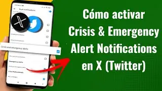 C&oacute;mo activar Crisis & Emergency Alert Notifications en X (Twitter) | espa&ntilde;ol