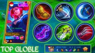 Top Global Marksman Layla Best Build And Gameplay MLBB /Brolin KH✅✅