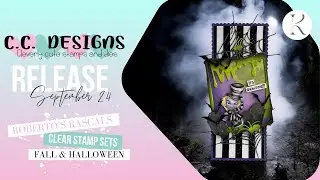 SEPTEMBER RELEASE C.C.DESIGNS | Fall & Halloween | Watch me Craft Halloweencard | Set Showtime | 24