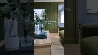 Samusung Frame TV Hack  | #diyshort #interiordesign  #samsung #samsungframetv #cottagecoreaesthetic