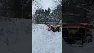 January 23, 2023 Snowplowing one of my longest, steepest, curved driveways after a 12